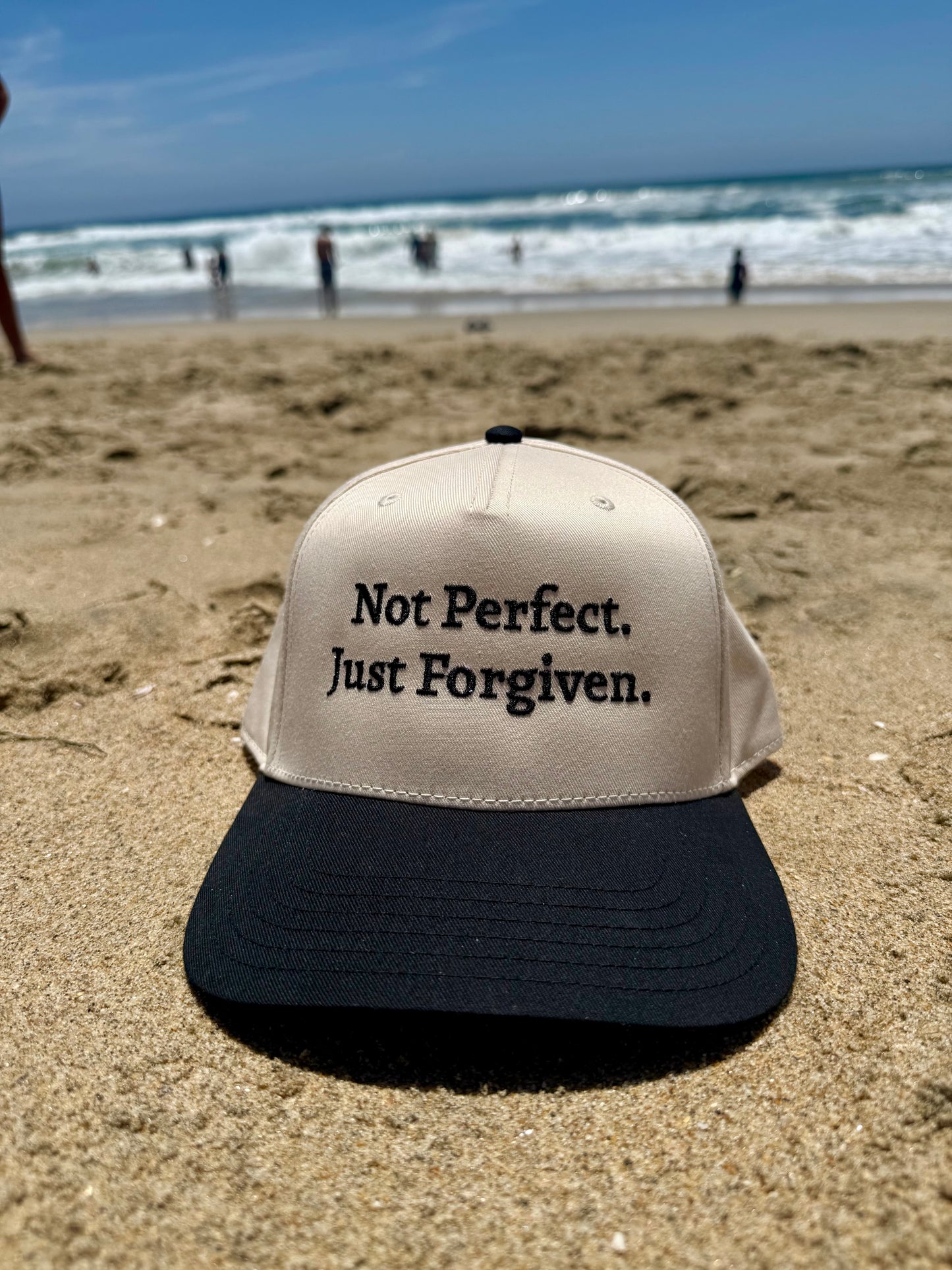 NOT PERFECT. JUST FORGIVEN. HAT