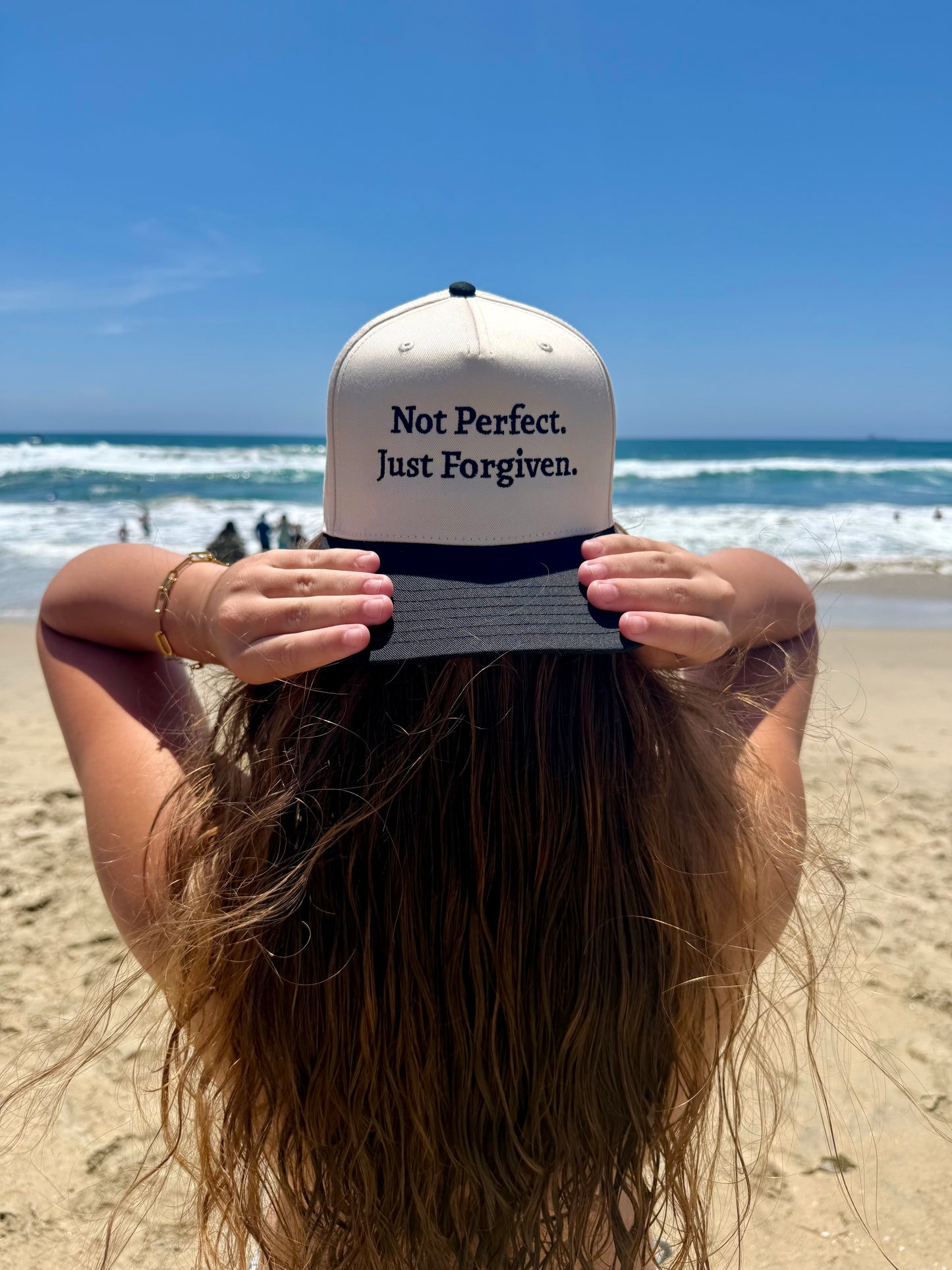 NOT PERFECT. JUST FORGIVEN. HAT