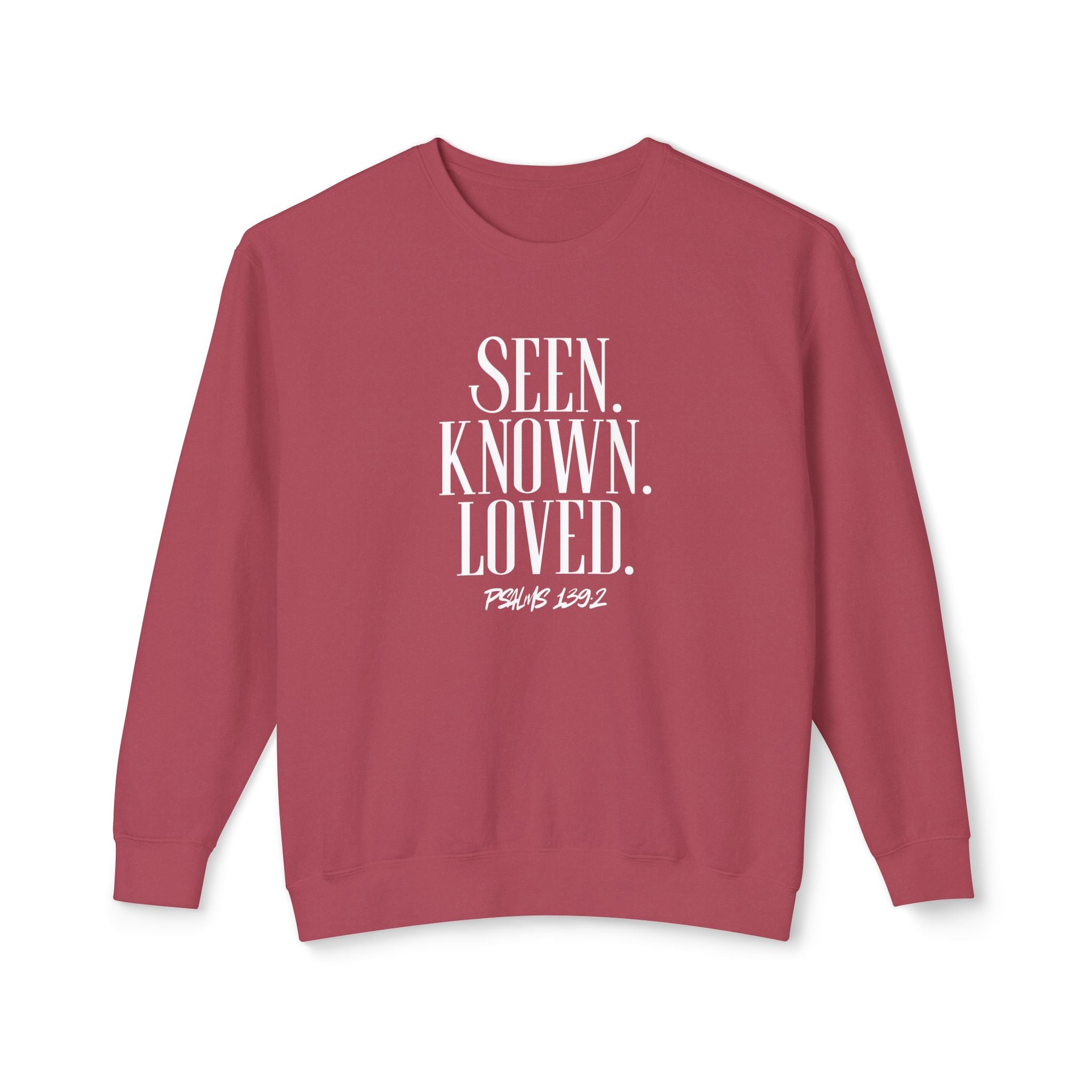 SEEN. KNOWN. LOVED. CREWNECK