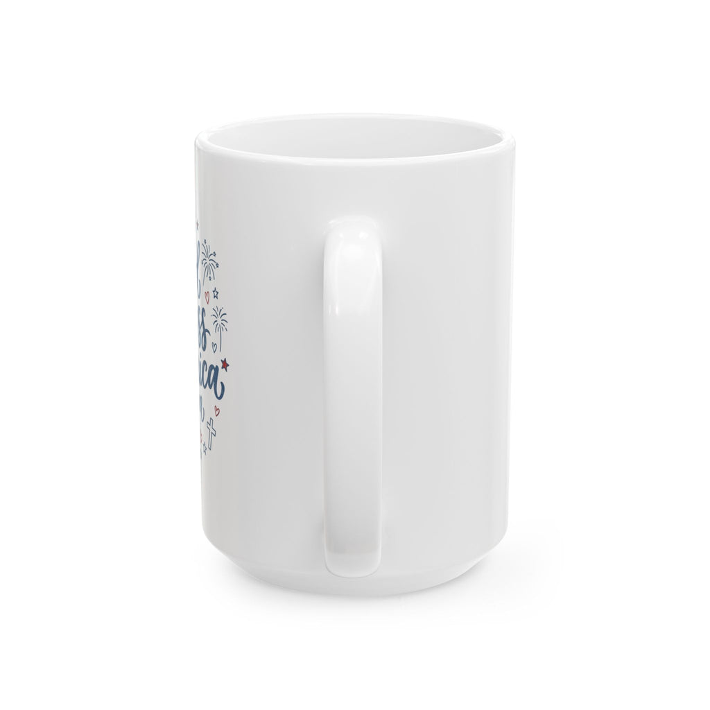 GOD BLESS AMERICA, AMEN MUG