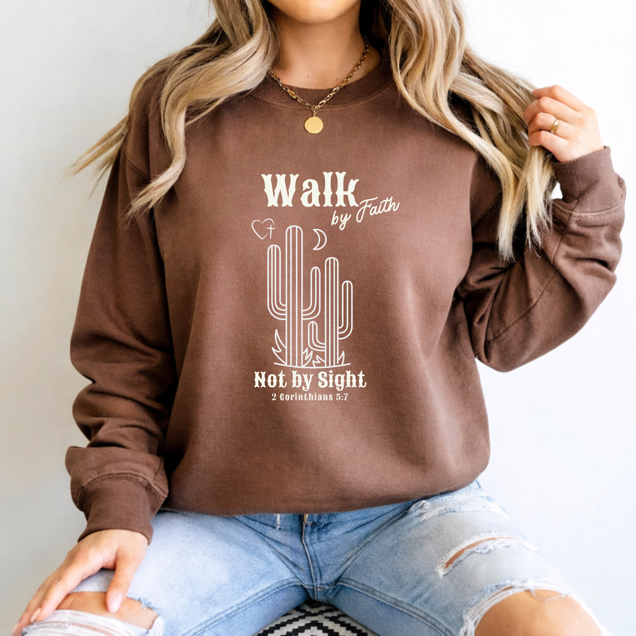 WALK BY FAITH CREWNECK