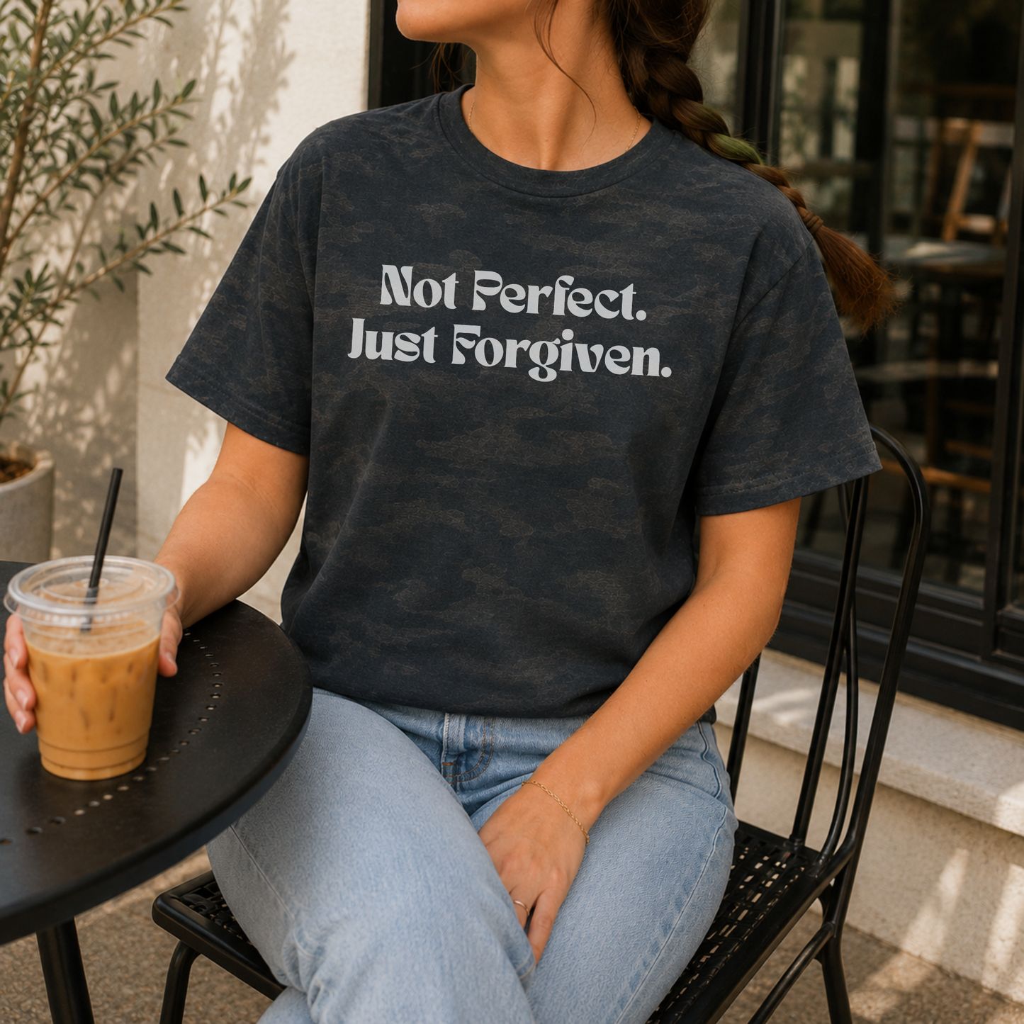 NOT PERFECT. JUST FORGIVEN. TEE