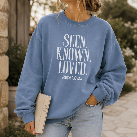 SEEN, KNOWN, LOVED CREWNECK