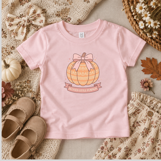 BLESSED LITTLE PUMPKIN TODLER TEE