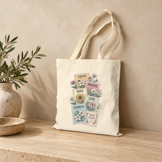 FAITHFUL FLORALS TOTE
