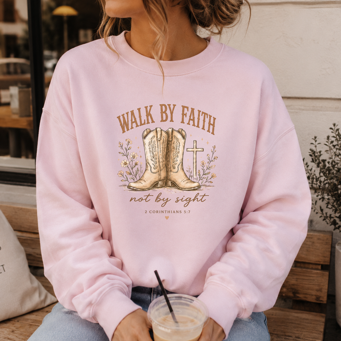 WALK BY FAITH CREWNECK