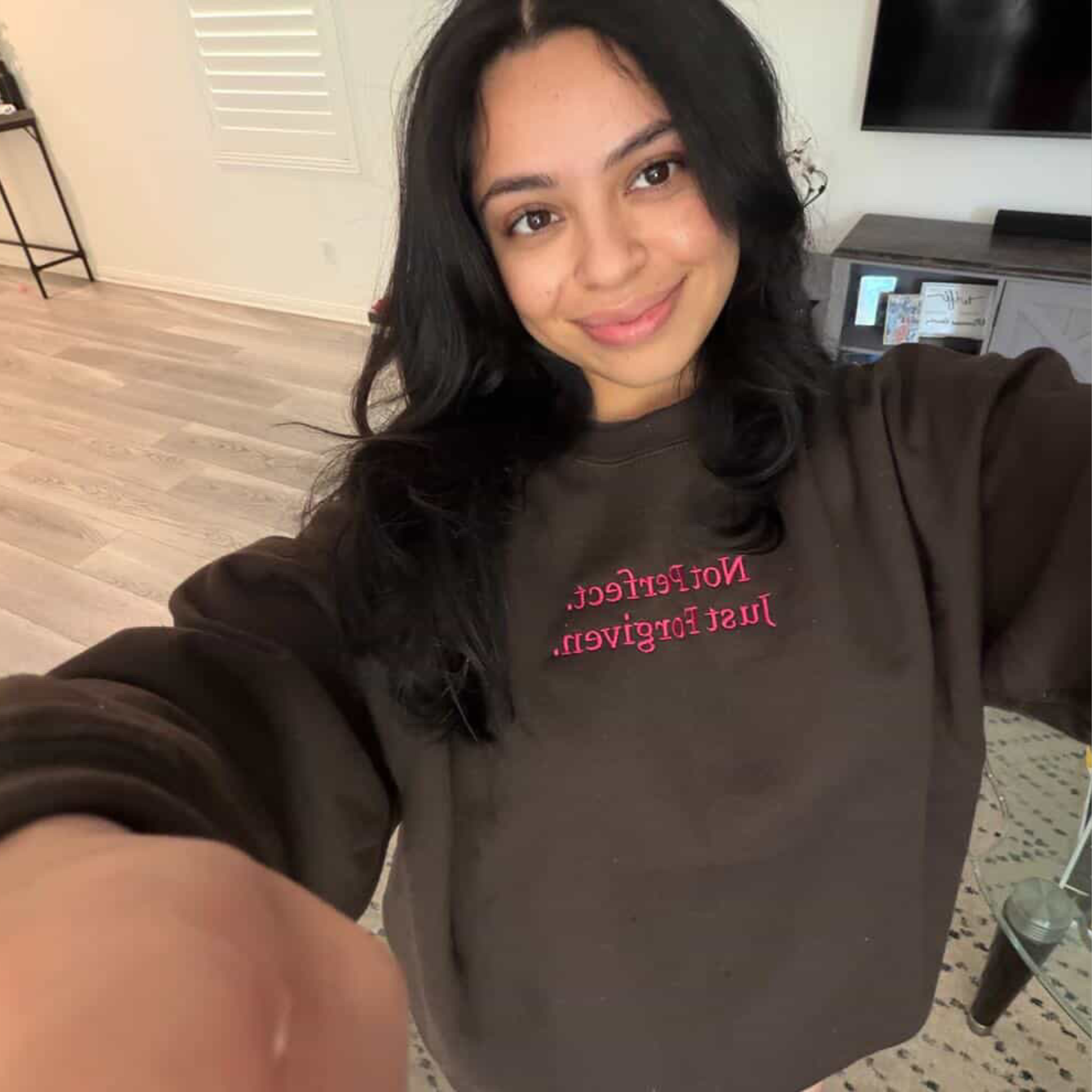 NOT PERFECT. JUST FORGIVEN. CREWNECK