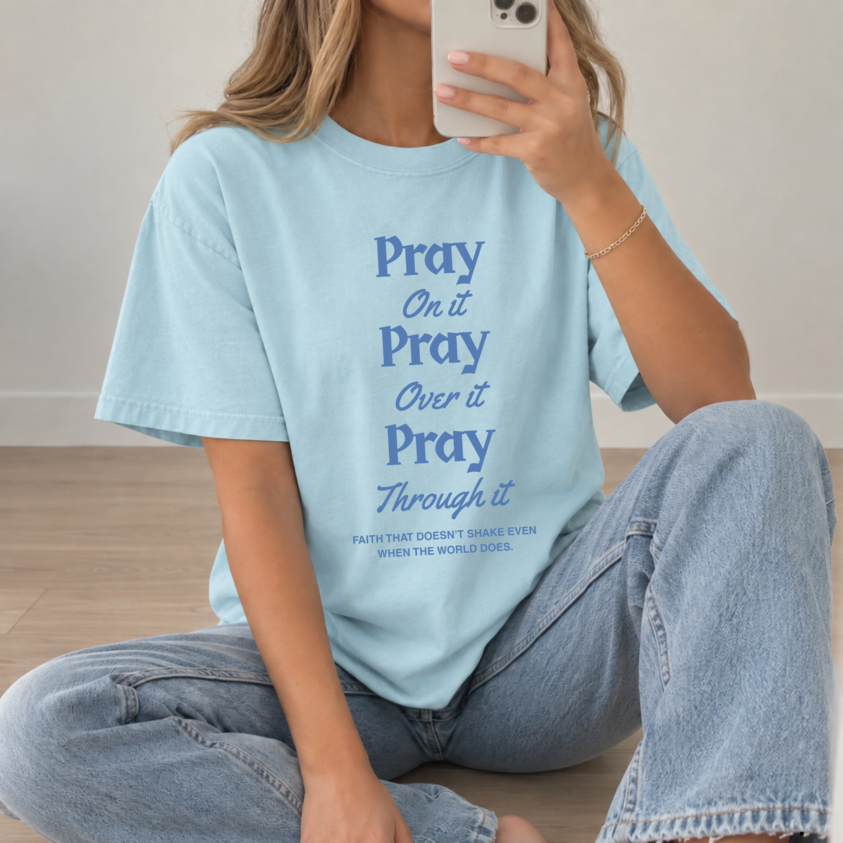 PRAY ON IT, OVER IT, THROUGH IT TEE