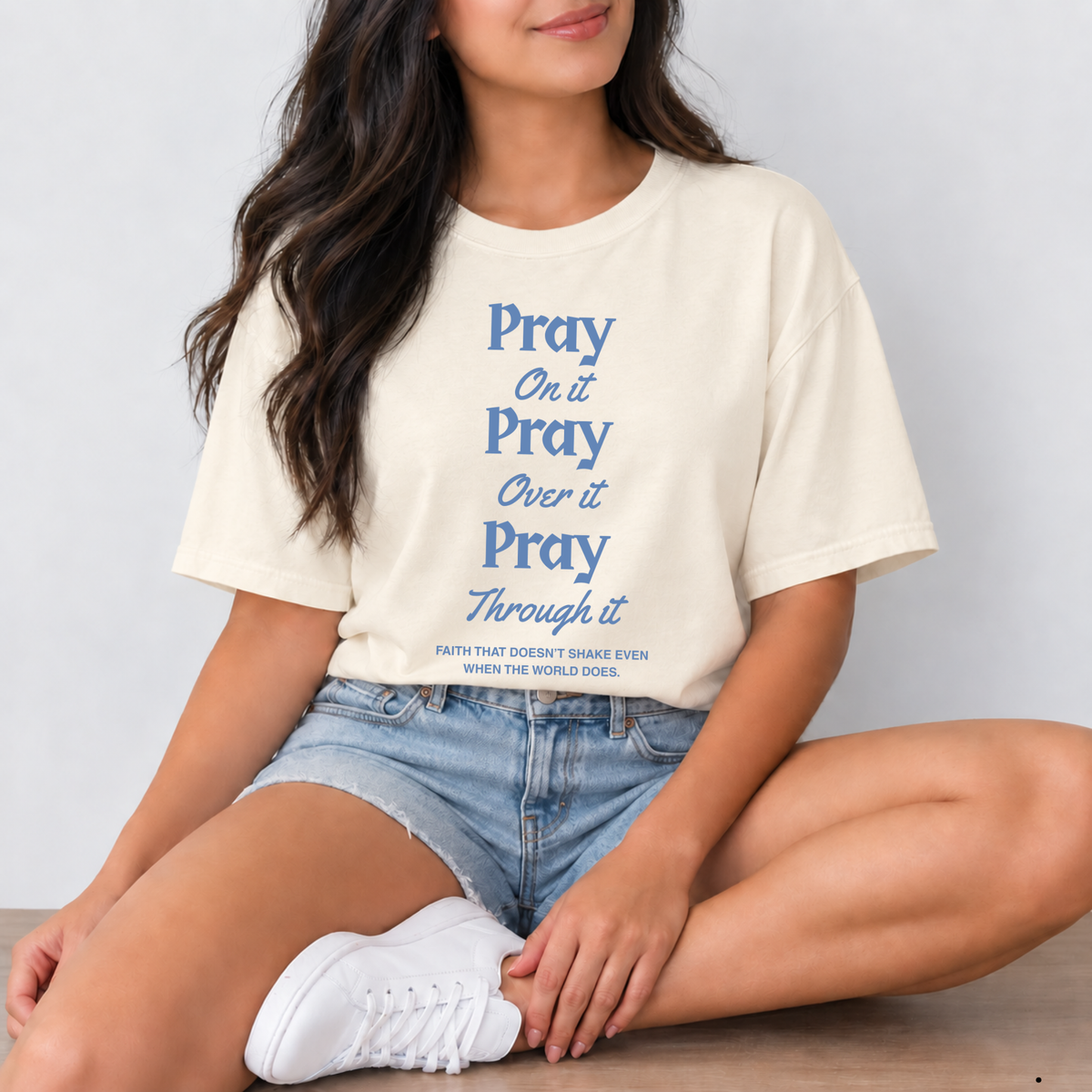 PRAY ON IT, OVER IT, THROUGH IT TEE