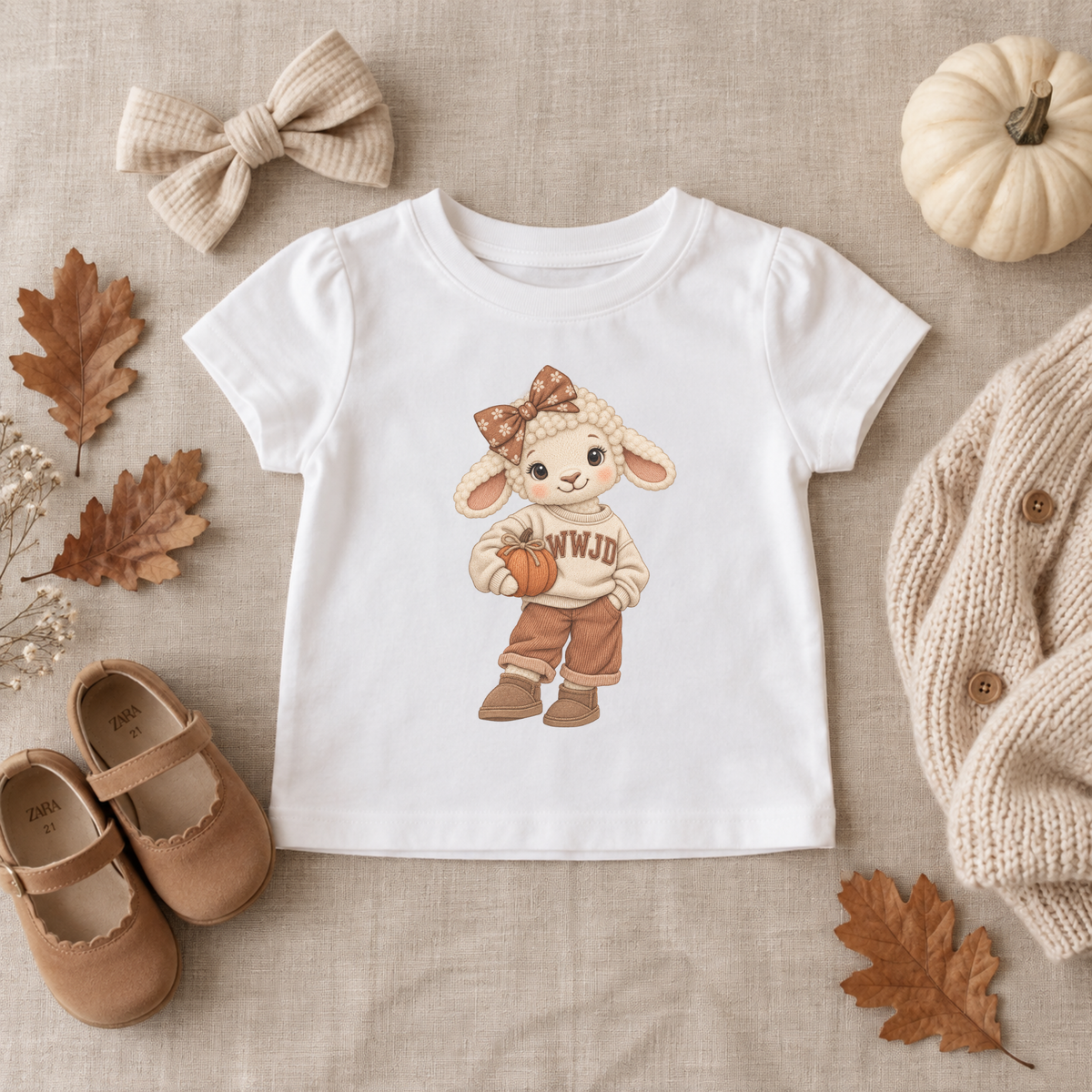 GIRLS WWJD TODDLER TEE