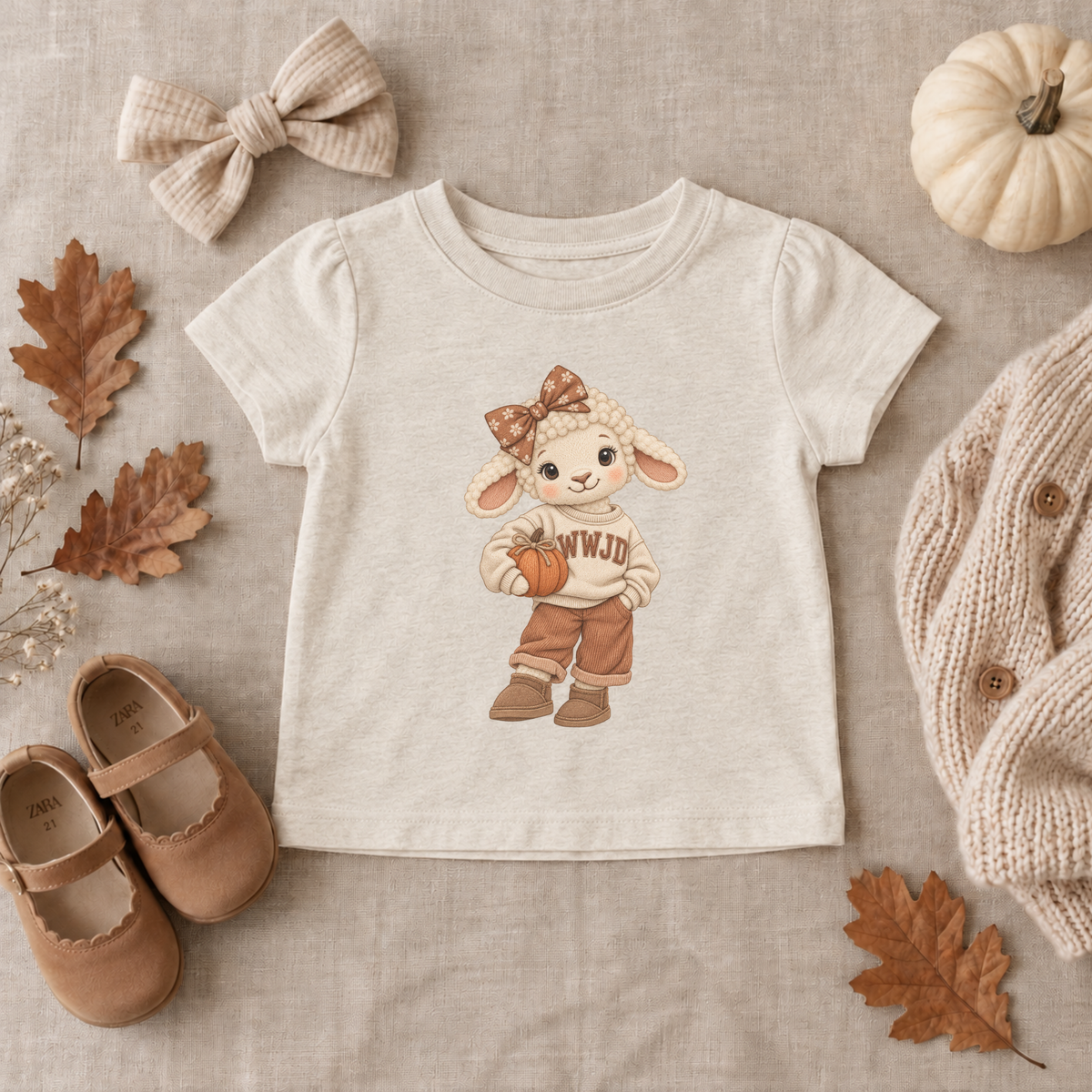 GIRLS WWJD TODDLER TEE